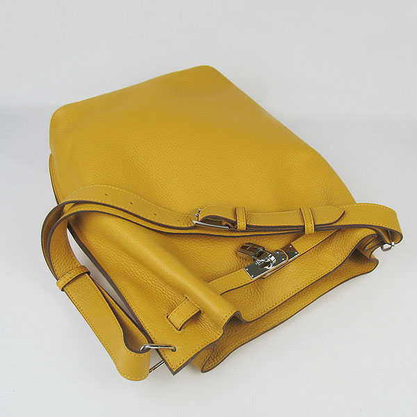 Replica Hermes Jypsiere 34 Togo Leather Messenger Bag Yellow H2804 - 1:1 Copy